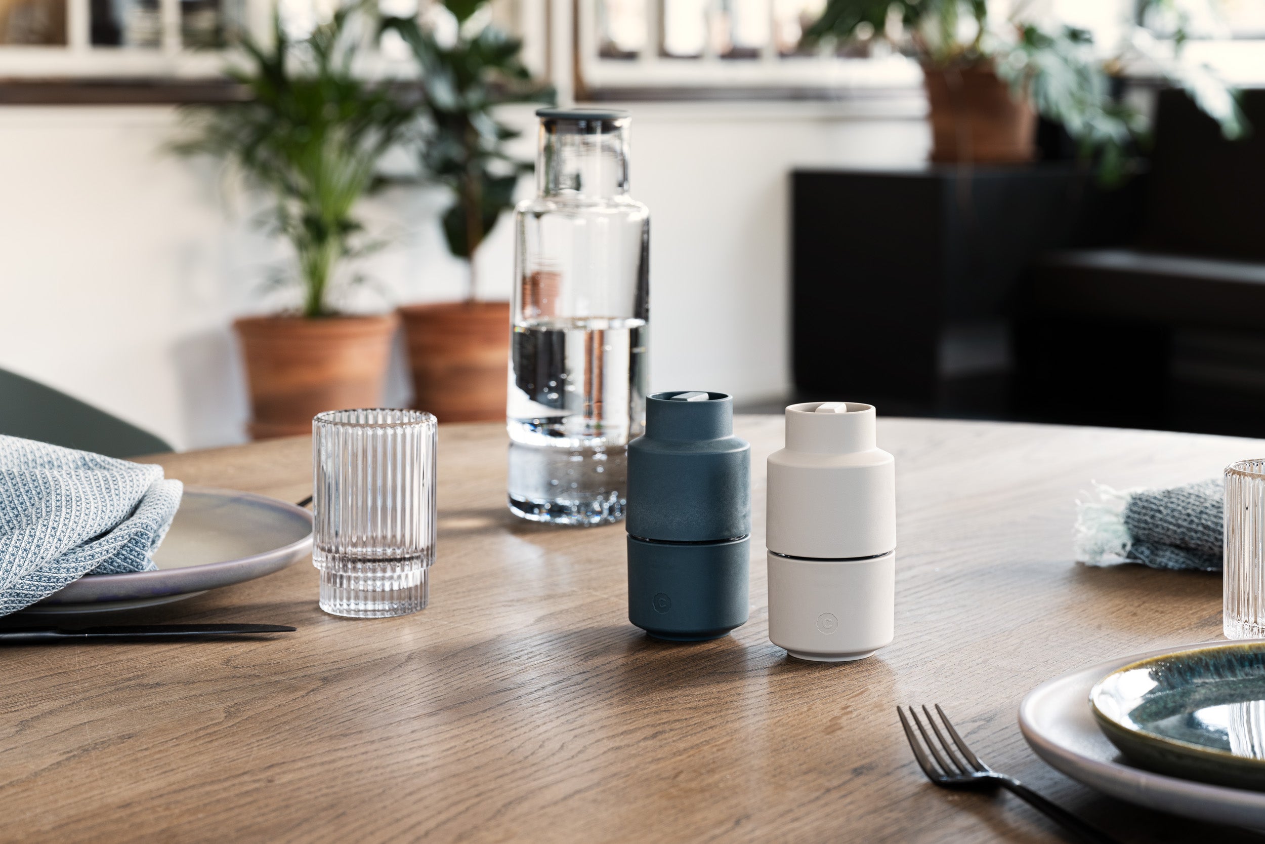 Billund set, blueberry / cumin 12cm