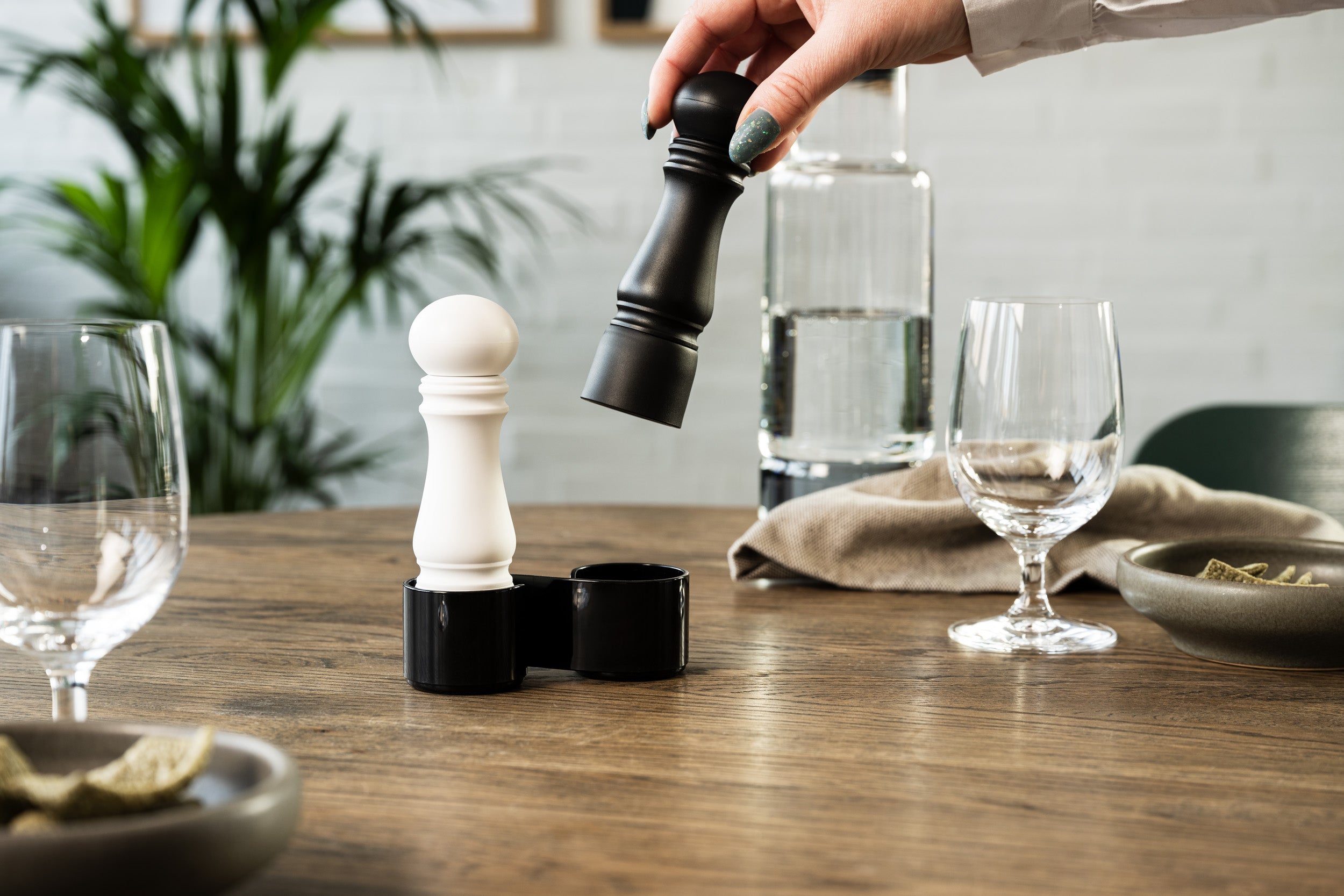 MINI grinder set, black / white