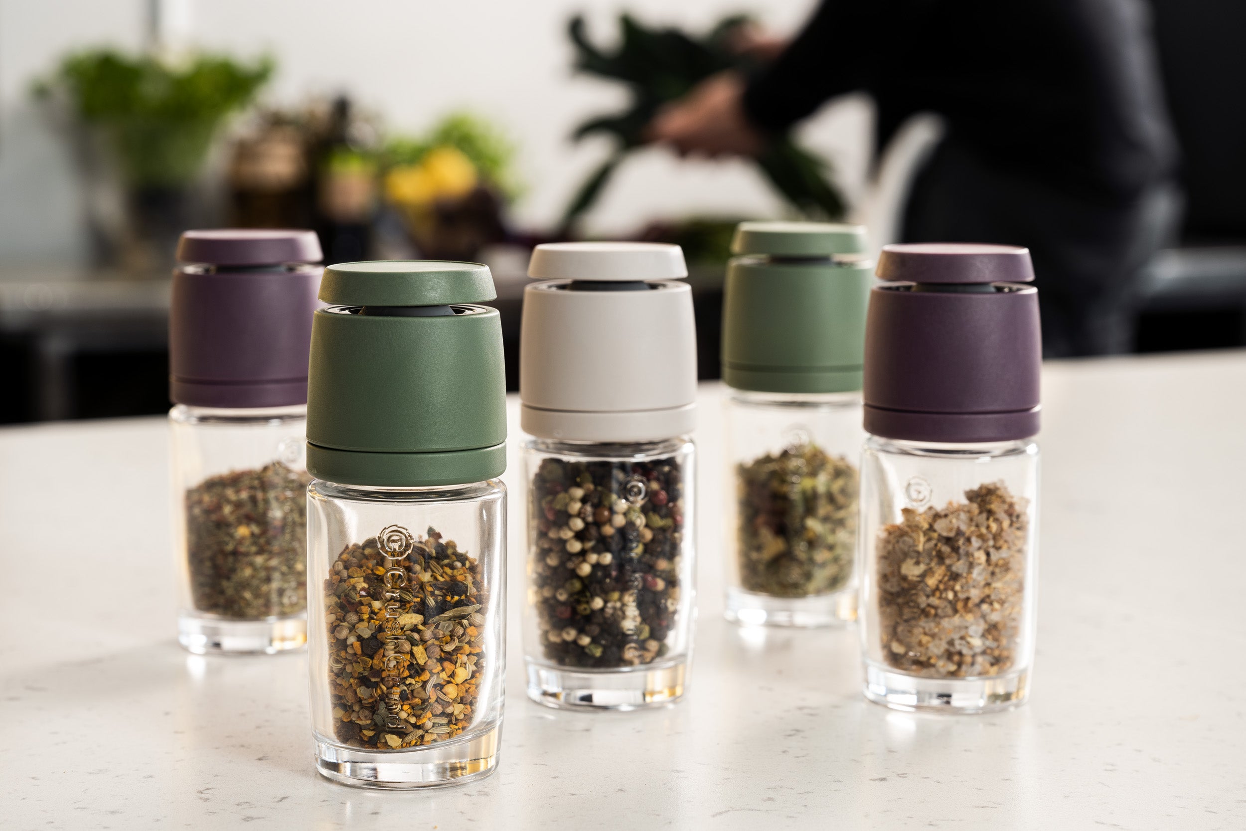 Vaasa grinder, green 13cm