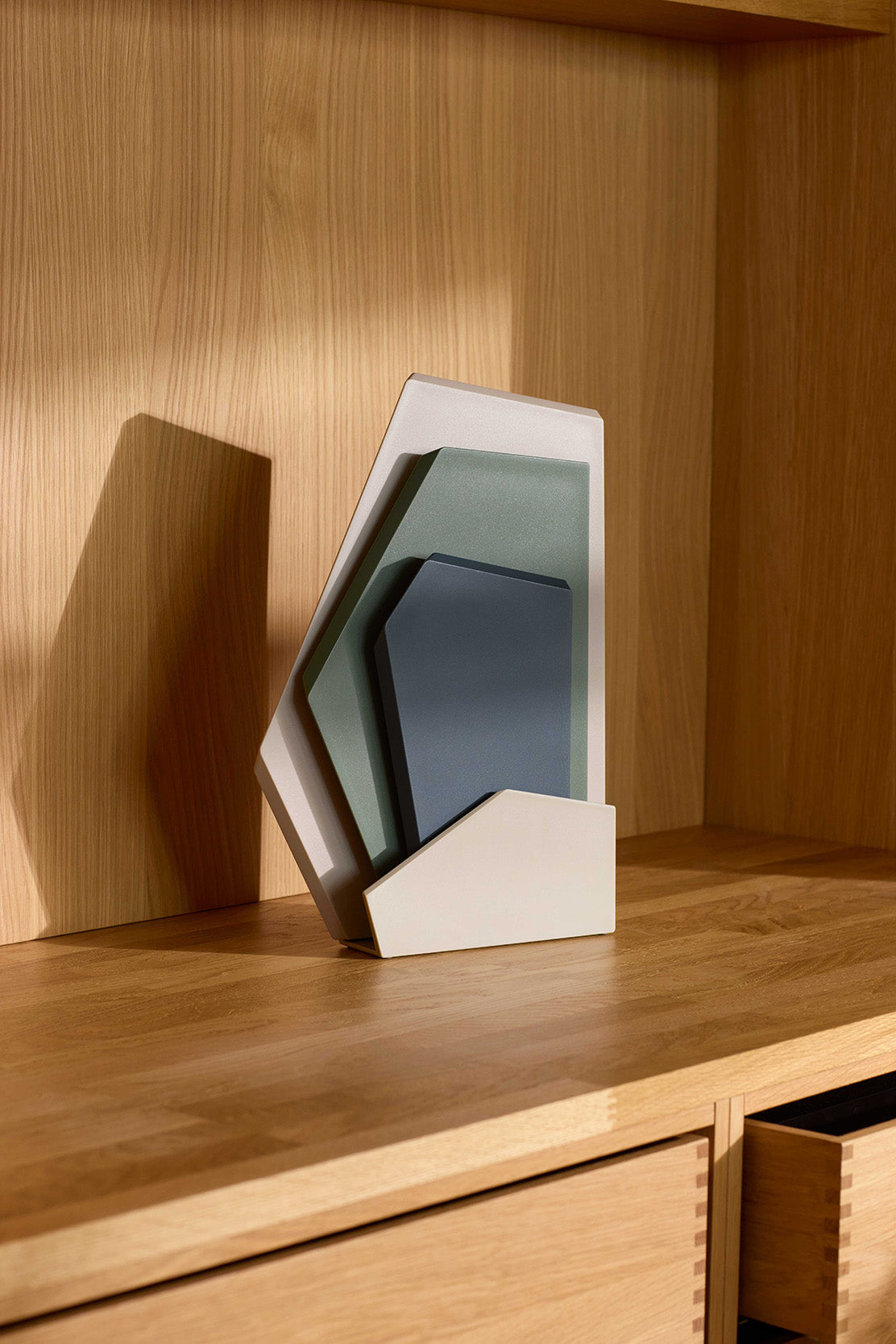 Zurich cutting board set w. holder